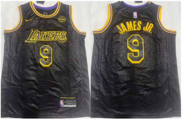 Bronny James Jr Golden State Warriors black jersey
