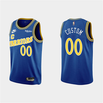 Custom Golden State Warriors royal Classic jersey