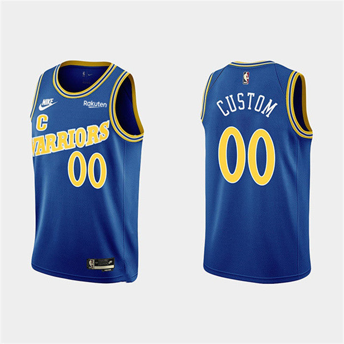 Custom Golden State Warriors royal Classic jersey