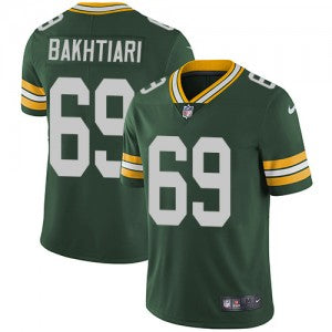 David Bakhtiari Green Bay Packers green jersey