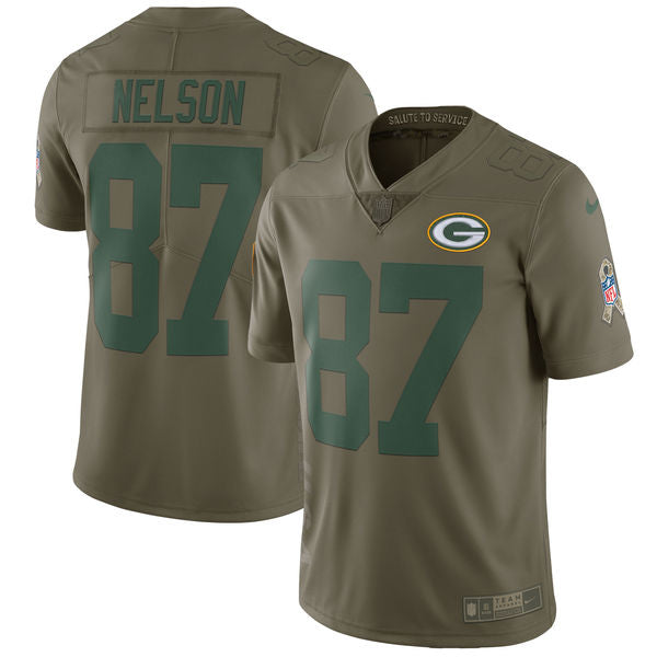 Jordy Nelson Green Bay Packers green Salute To Service jersey