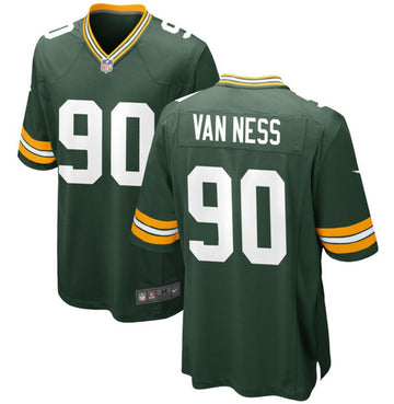 Lukas Van Ness Green Bay Packers green Game jersey