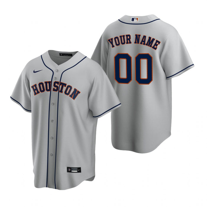 Custom Houston Astros gray jersey