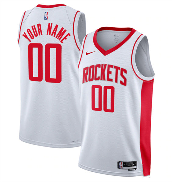 Custom Houston Rockets white jersey