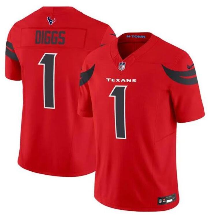 Houston Texans red FUSE jersey