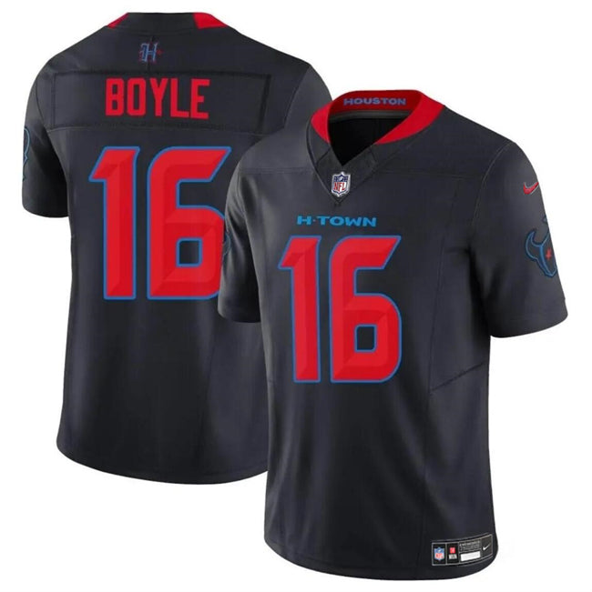 Tim Boyle Houston Texans navy FUSE jersey