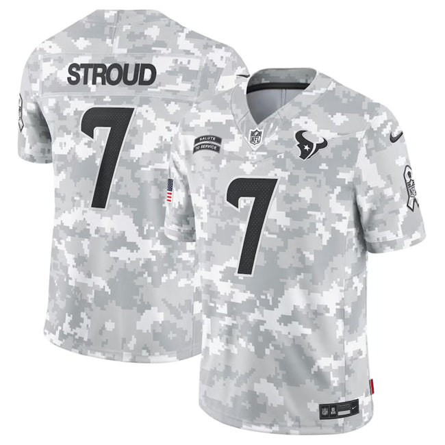 CJ Stroud Houston Texans camo Salute To Service jersey