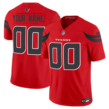 Custom Houston Texans red FUSE jersey