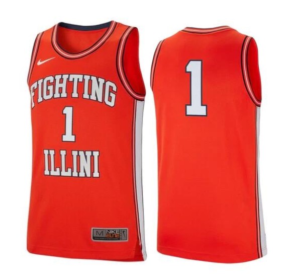 Illinois Fighting Illini orange jersey