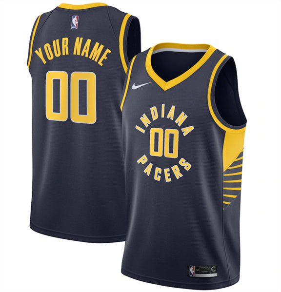 Custom Indiana Pacers navy jersey