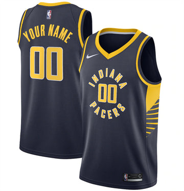 Custom Indiana Pacers navy jersey