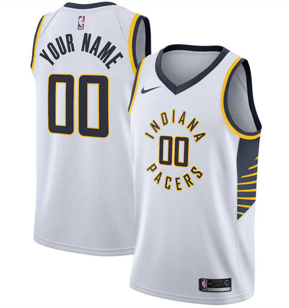 Custom Indiana Pacers white jersey