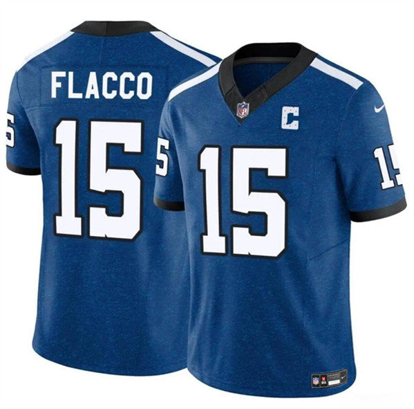 Joe Flacco Indianapolis Colts blue FUSE jersey