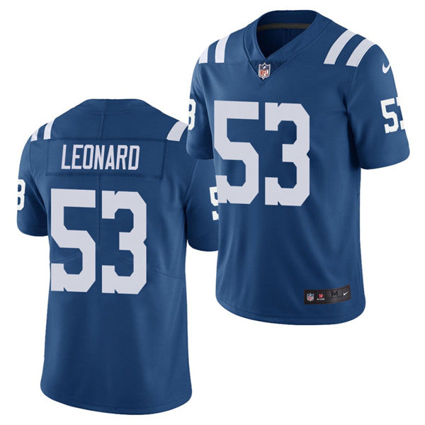 Darius Leonard Indianapolis Colts royal jersey