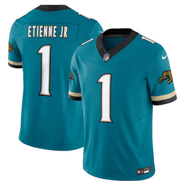 Travis Etienne JR Jacksonville Jaguars teal FUSE jersey