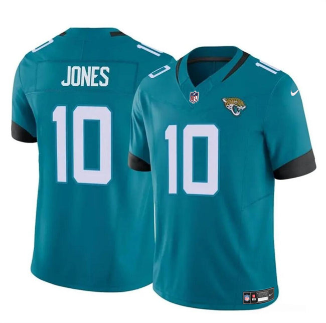 Mac Jones Jacksonville Jaguars teal FUSE jersey