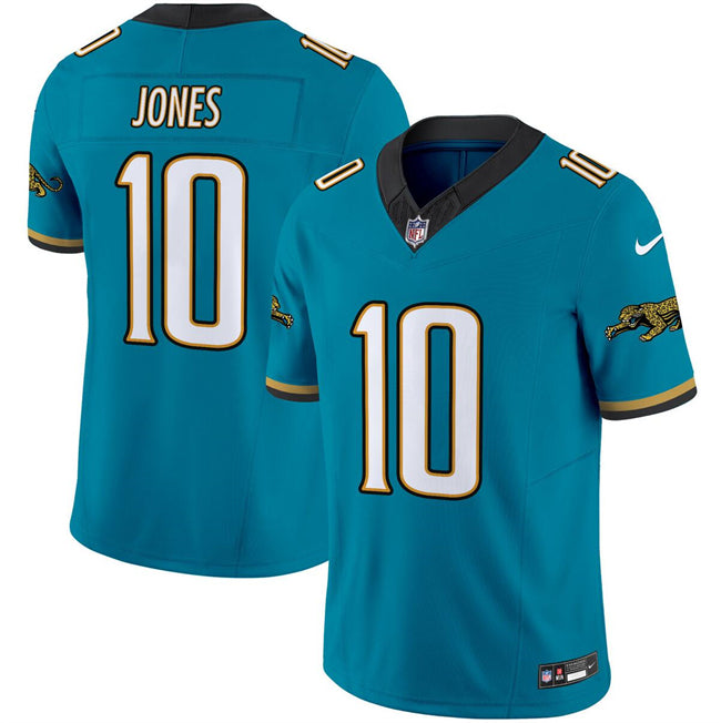 Mac Jones Jacksonville Jaguars teal FUSE jersey