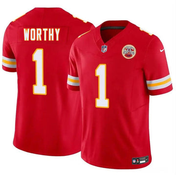 Xavier Worthy Kansas City Chiefs white FUSE jersey