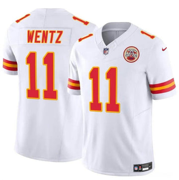Carson Wentz Kansas City Chiefs white FUSE jersey