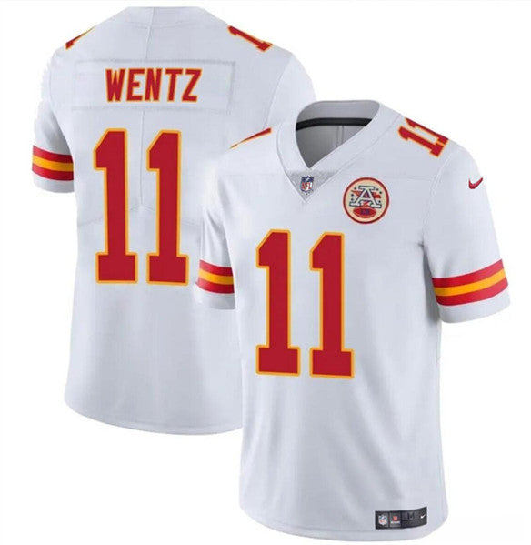 Carson Wentz Kansas City Chiefs white jersey