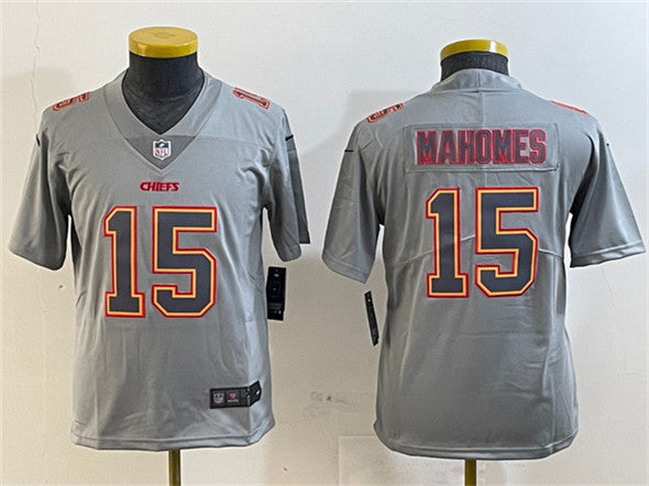 Patrick Mahomes Kansas City Chiefs grey jersey