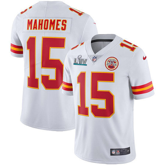Patrick Mahomes Super Bowl LIV Kansas City Chiefs white jersey