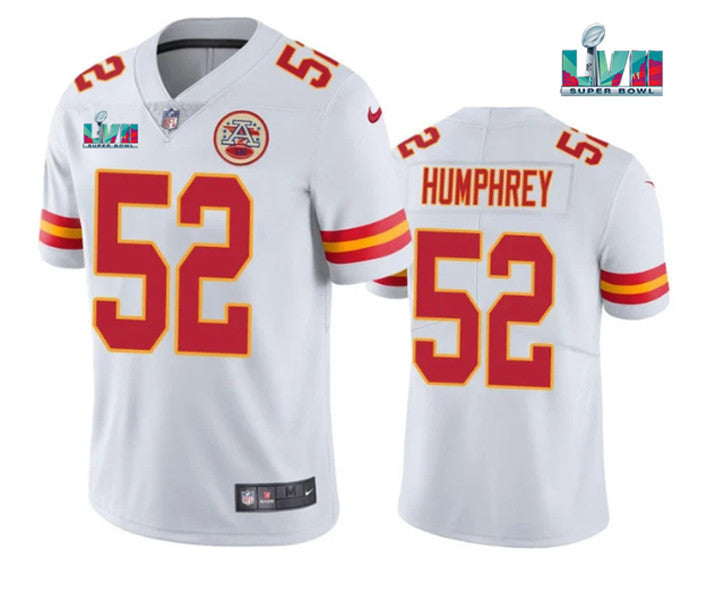 Creed Humphrey Kansas City Chiefs white jersey