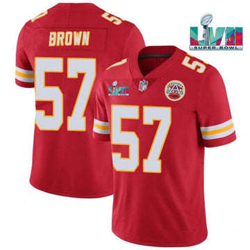 Orlando Brown Kansas City Chiefs red jersey