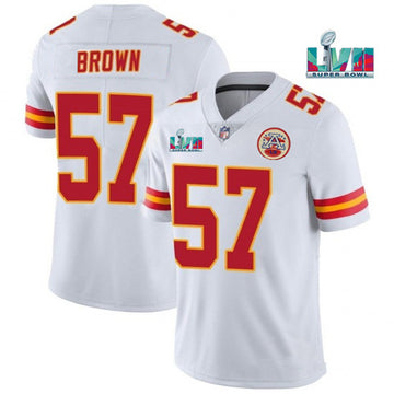 Orlando Brown Kansas City Chiefs white jersey
