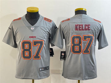 Travis Kelce Kansas City Chiefs gray Fashion jersey
