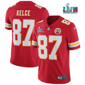 Travis Kelce Kansas City Chiefs red jersey