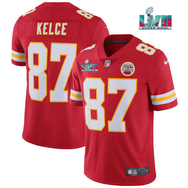 Travis Kelce Kansas City Chiefs red jersey