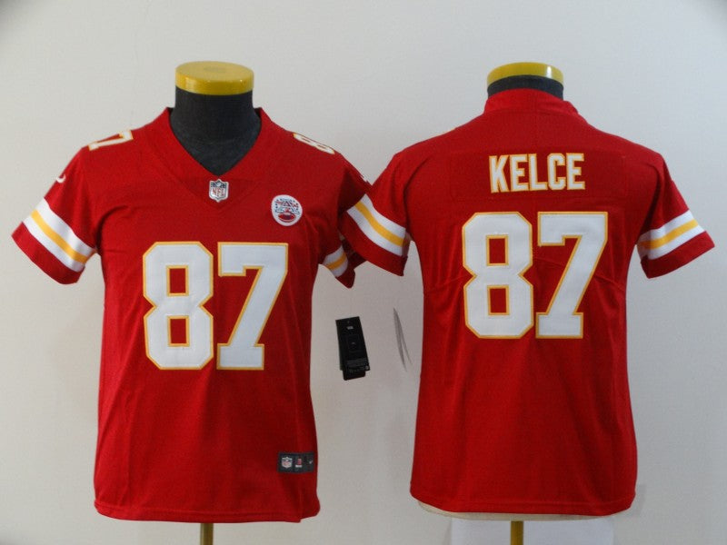 Travis Kelce Kansas City Chiefs red jersey
