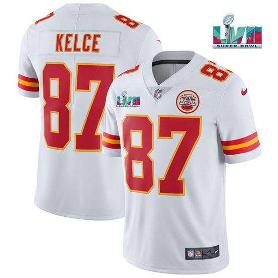 Travis Kelce Kansas City Chiefs white jersey