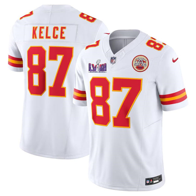 Travis Kelce Kansas City Chiefs white FUSE jersey