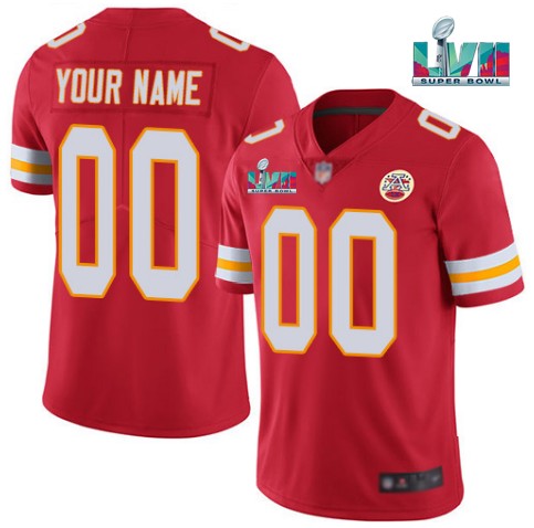 Custom Kansas City Chiefs red jersey