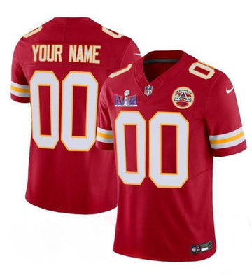 Custom Kansas City Chiefs red FUSE jersey