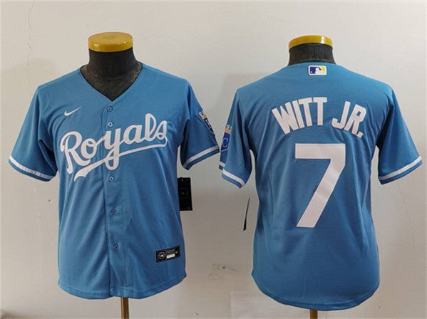 Bobby Witt Jr Kansas City Royals blue Alternate jersey