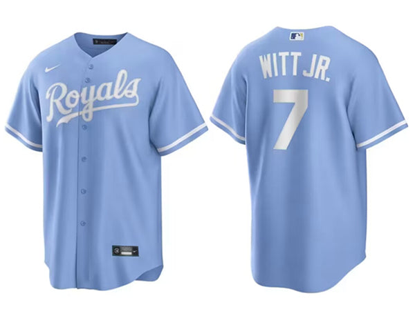 Bobby Witt Jr Kansas City Royals blue jersey