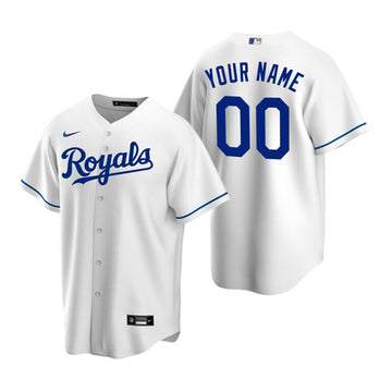 Custom Kansas City Royals white jersey