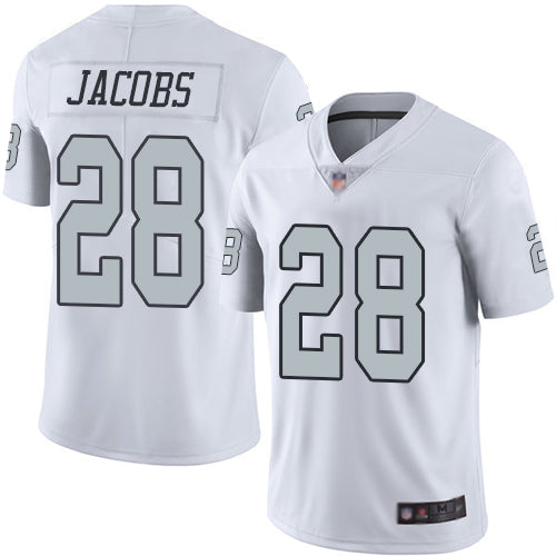Josh Jacobs Las Vegas Raiders white Color Rush jersey