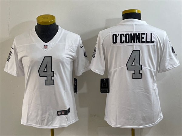 Aidan O'Connell Las Vegas Raiders white Color Rush jersey