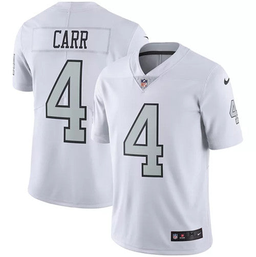 Derek Carr Las Vegas Raiders white Color Rush jersey