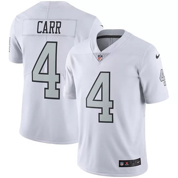 Derek Carr Las Vegas Raiders white Color Rush jersey
