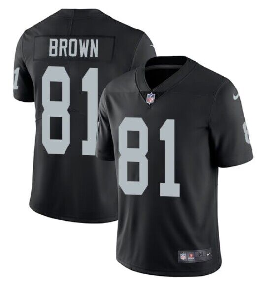 Tim Brown Las Vegas Raiders black jersey