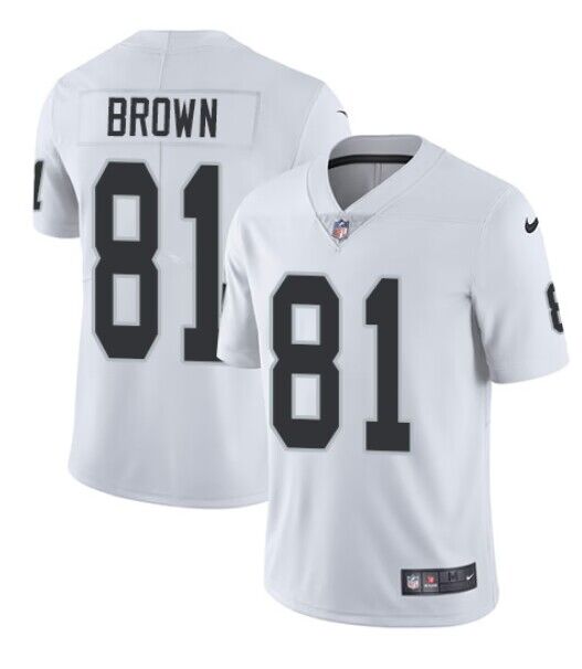 Tim Brown Las Vegas Raiders white jersey
