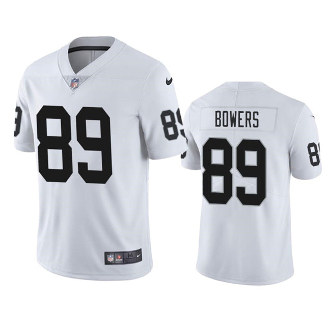 Brock Bowers Las Vegas Raiders white jersey