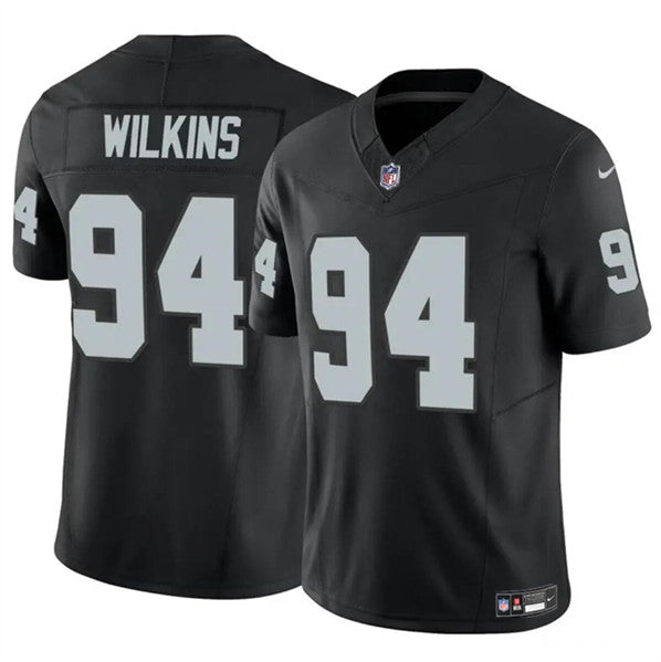Christian Wilkins Las Vegas Raiders black FUSE jersey