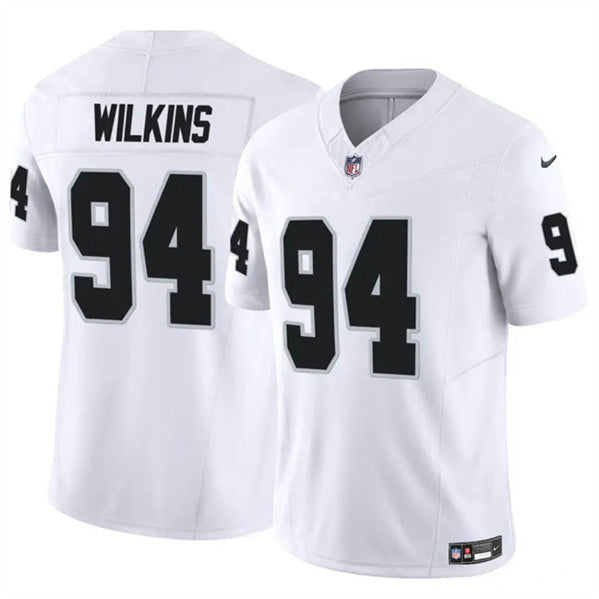 Christian Wilkins Las Vegas Raiders white FUSE jersey