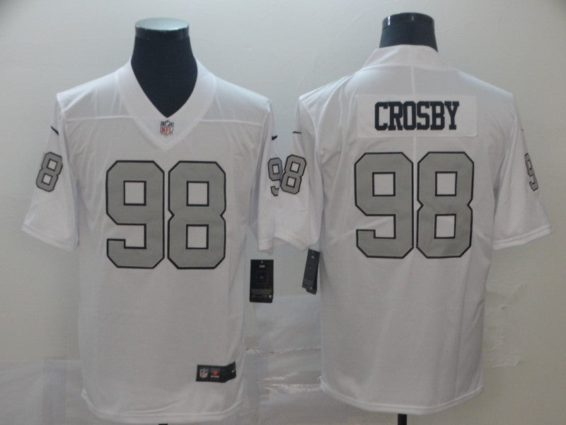 Maxx Crosby Las Vegas Raiders white Color Rush jersey